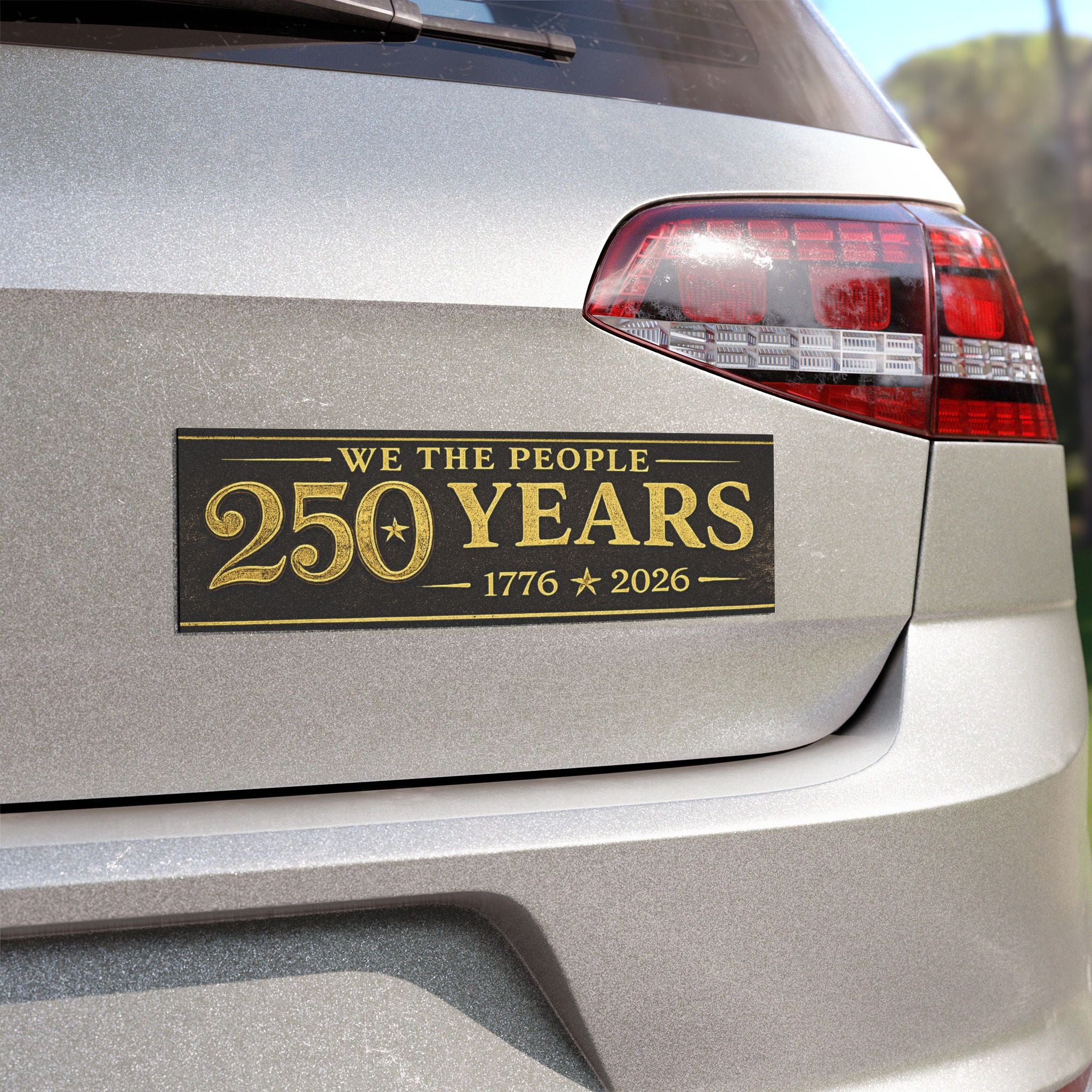 We The People 250 Years Car Magnet