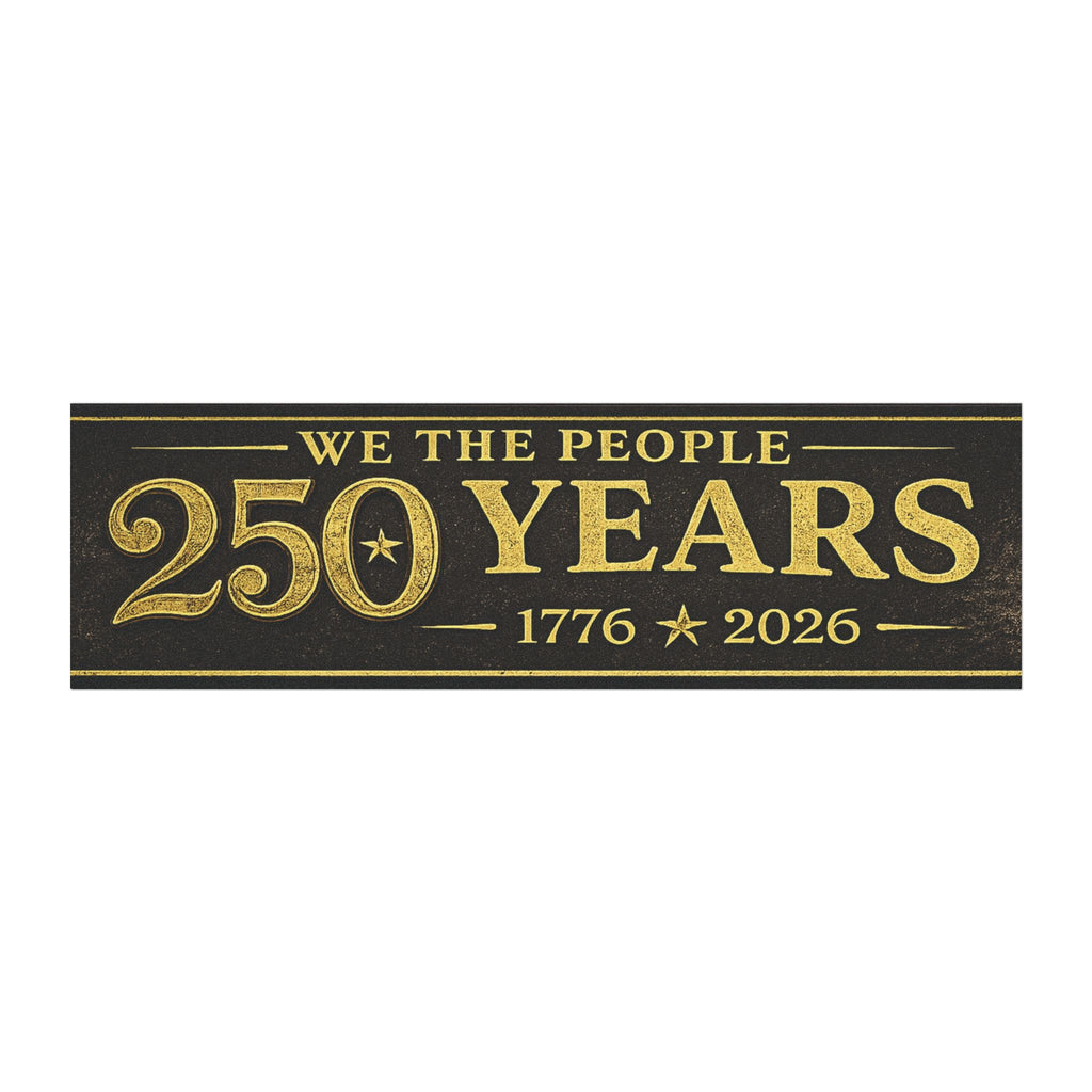 We The People 250 Years Car Magnet