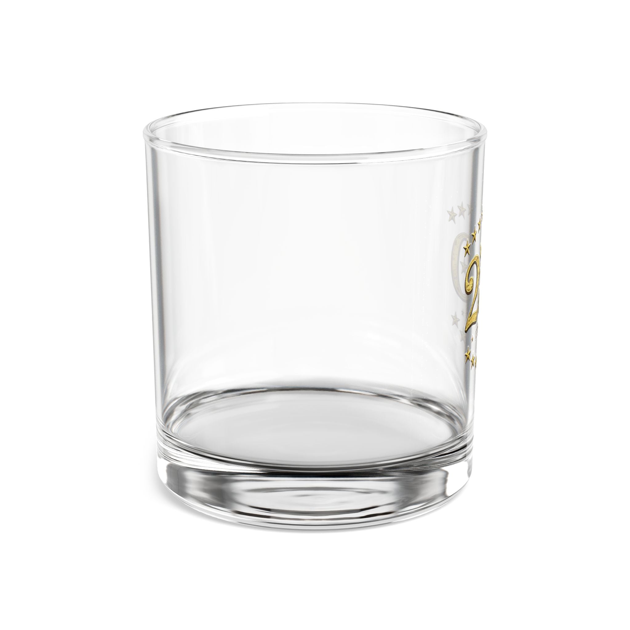 250 Anniversary Rocks Glass – Gold Emblem 10 oz