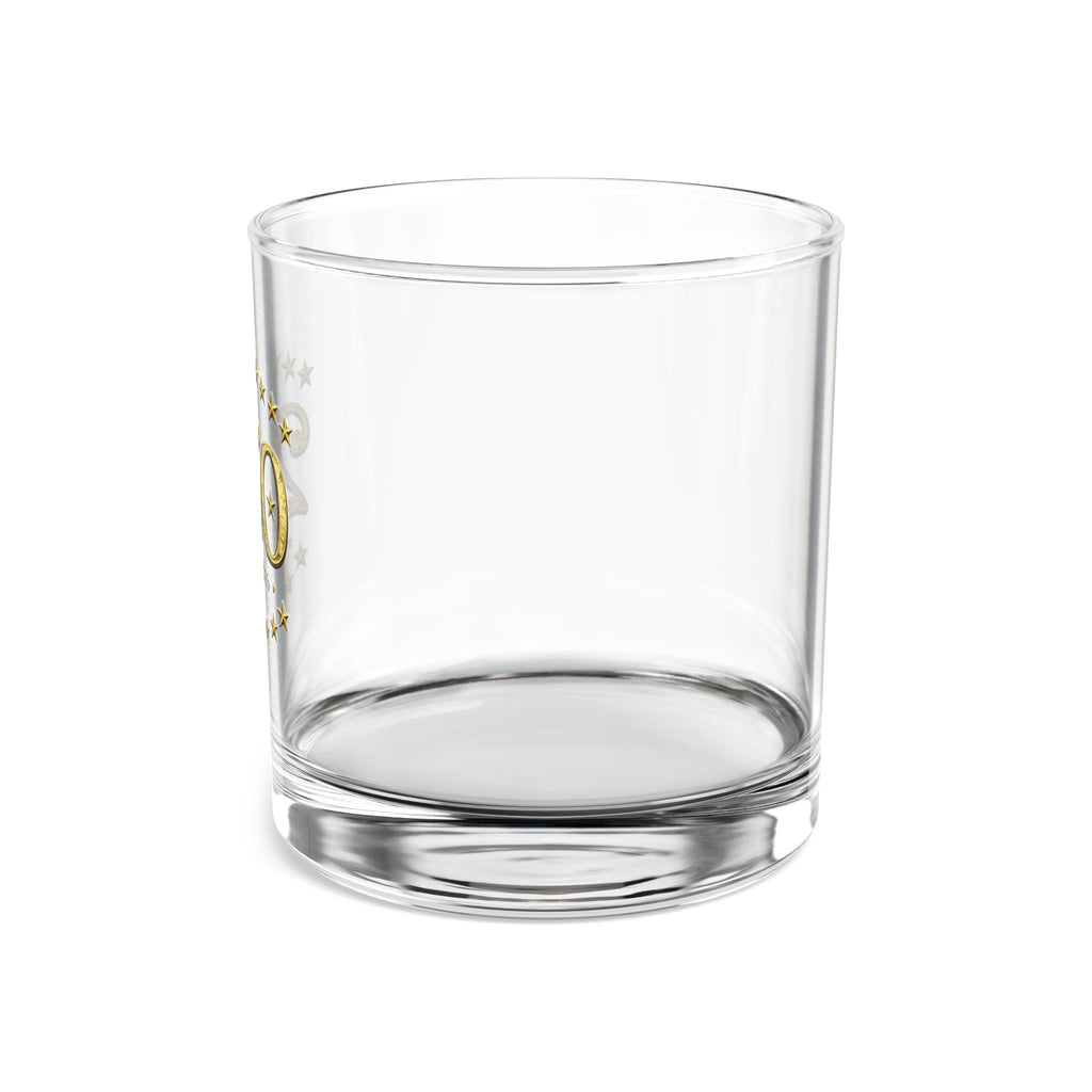 250 Anniversary Rocks Glass – Gold Emblem 10 oz