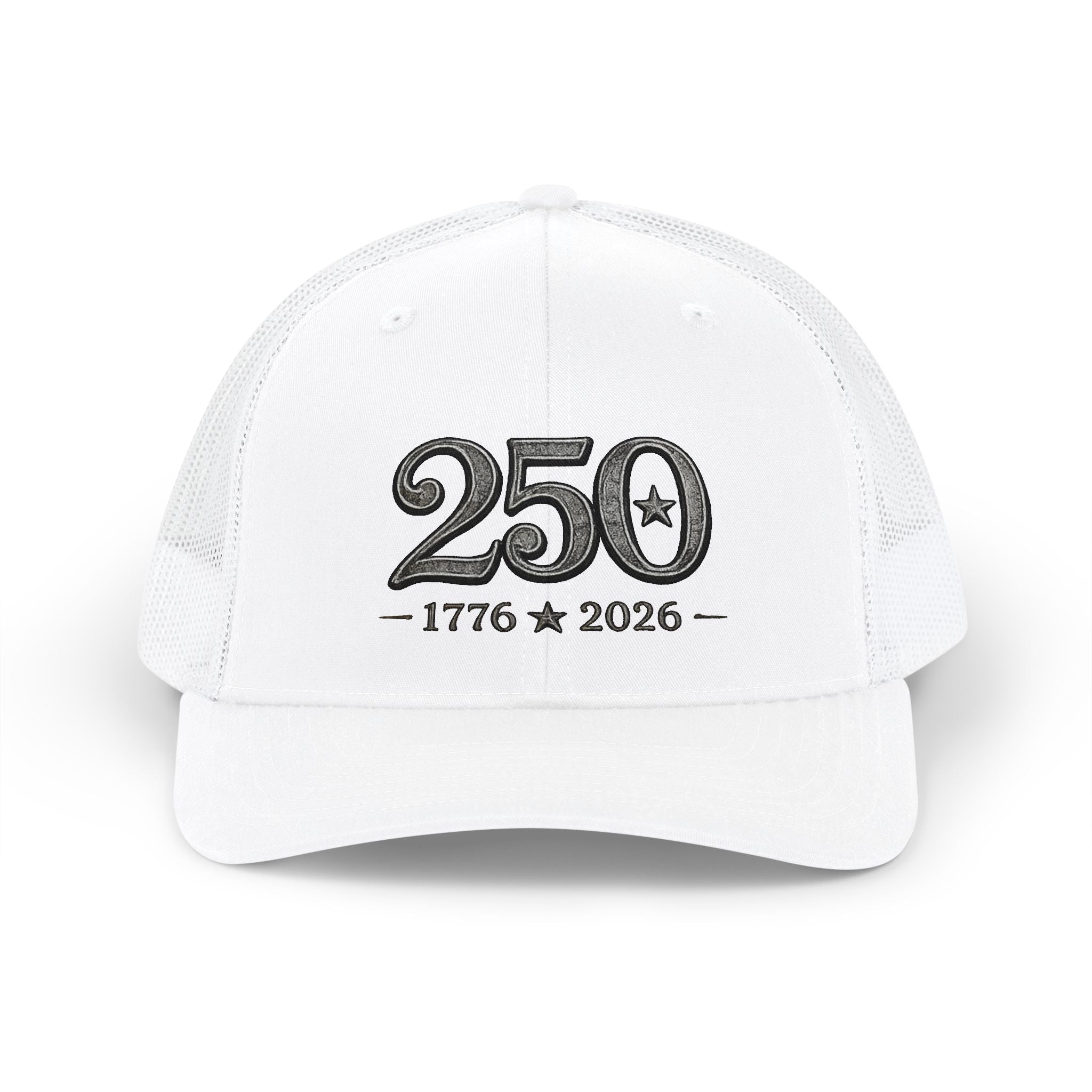 250 Years Trucker Cap — White/Black